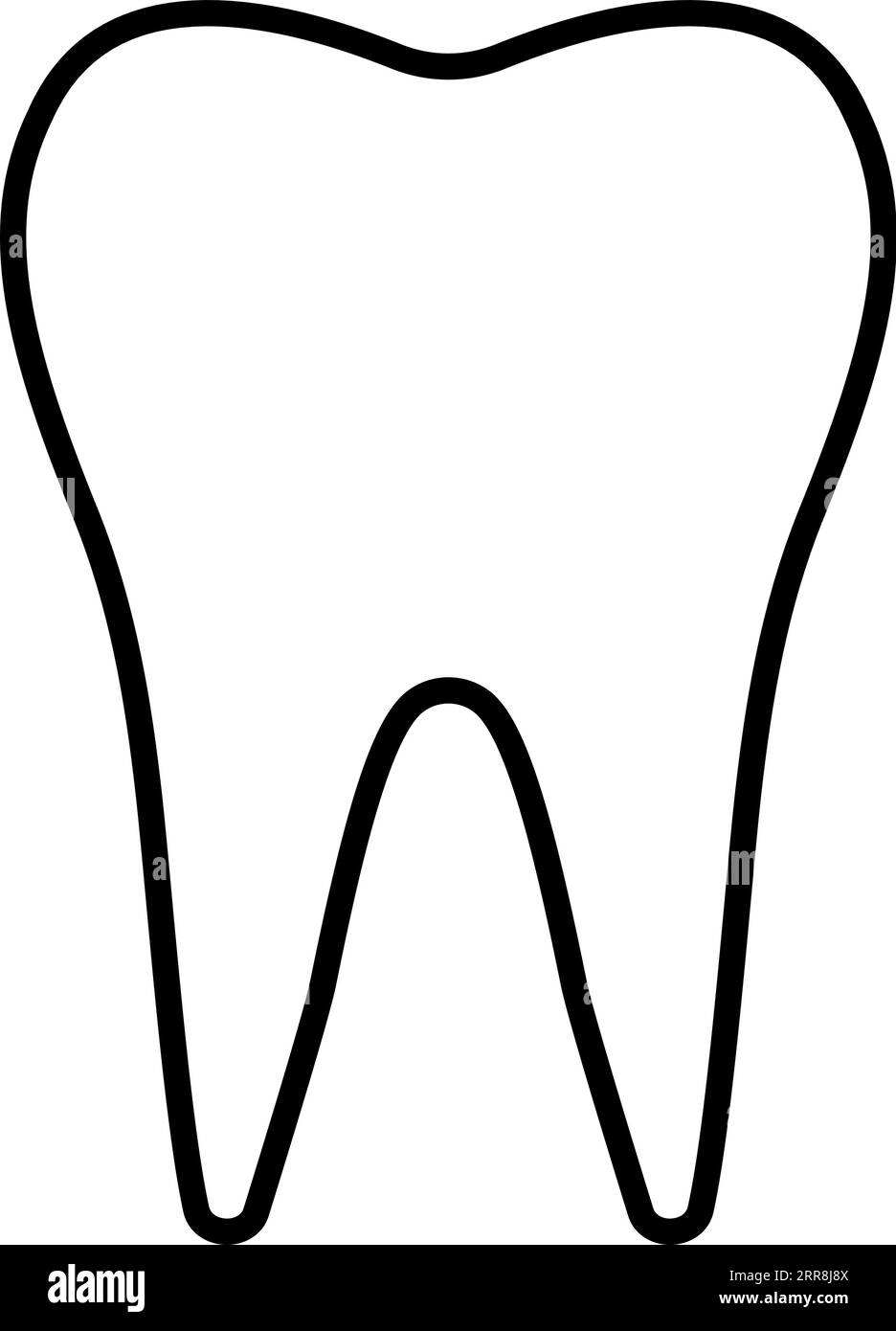 sign icon tooth shape, dental tooth icons Stock Vector