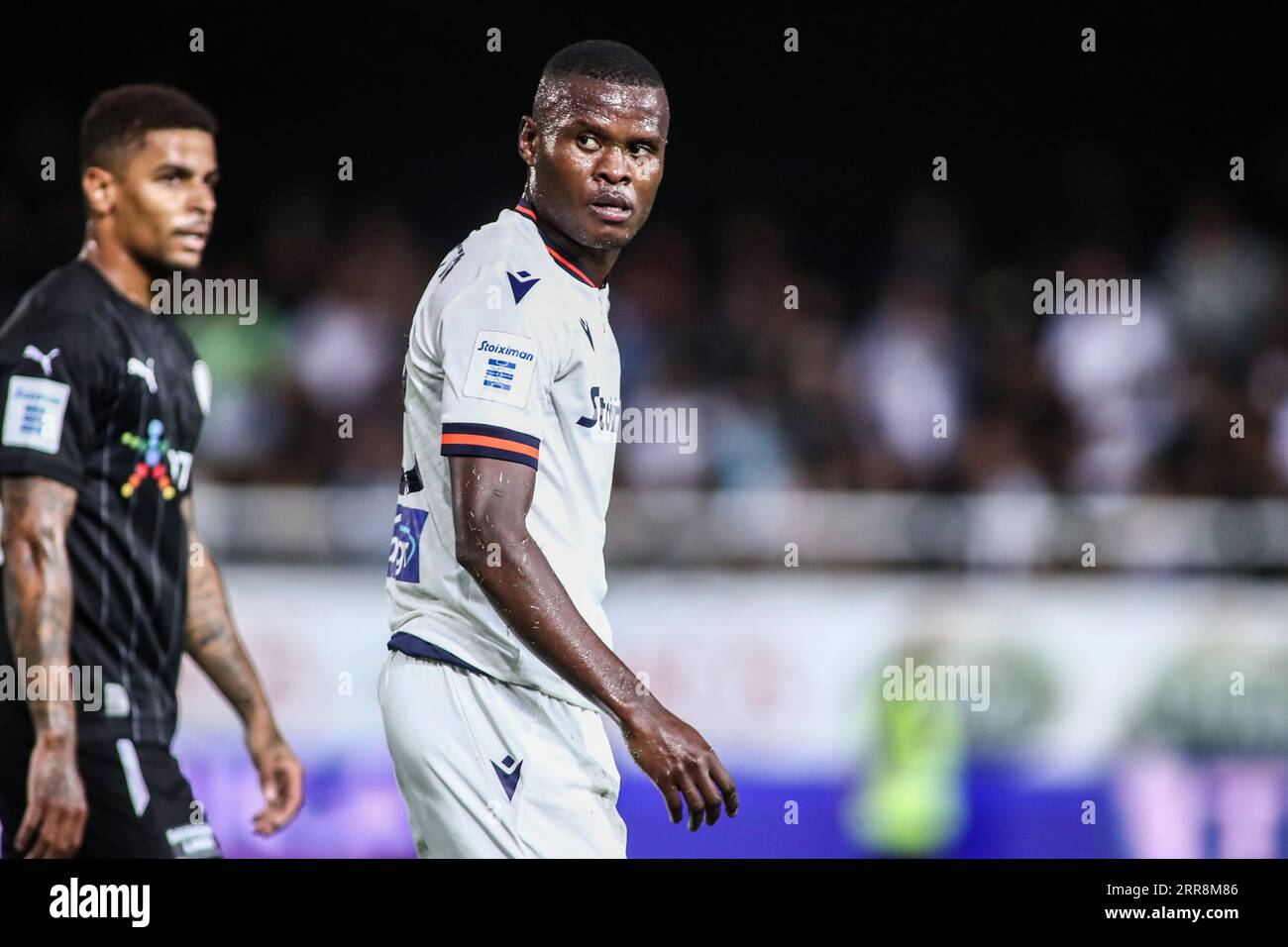 September 3, 2023, Heraklion, Greece: PAOK's Ally Samata during a Greek Superleague match between OFI Crete FC and PAOK FC. (Credit Image: © Giannis Papanikos/ZUMA Press Wire) EDITORIAL USAGE ONLY! Not for Commercial USAGE! Stock Photo