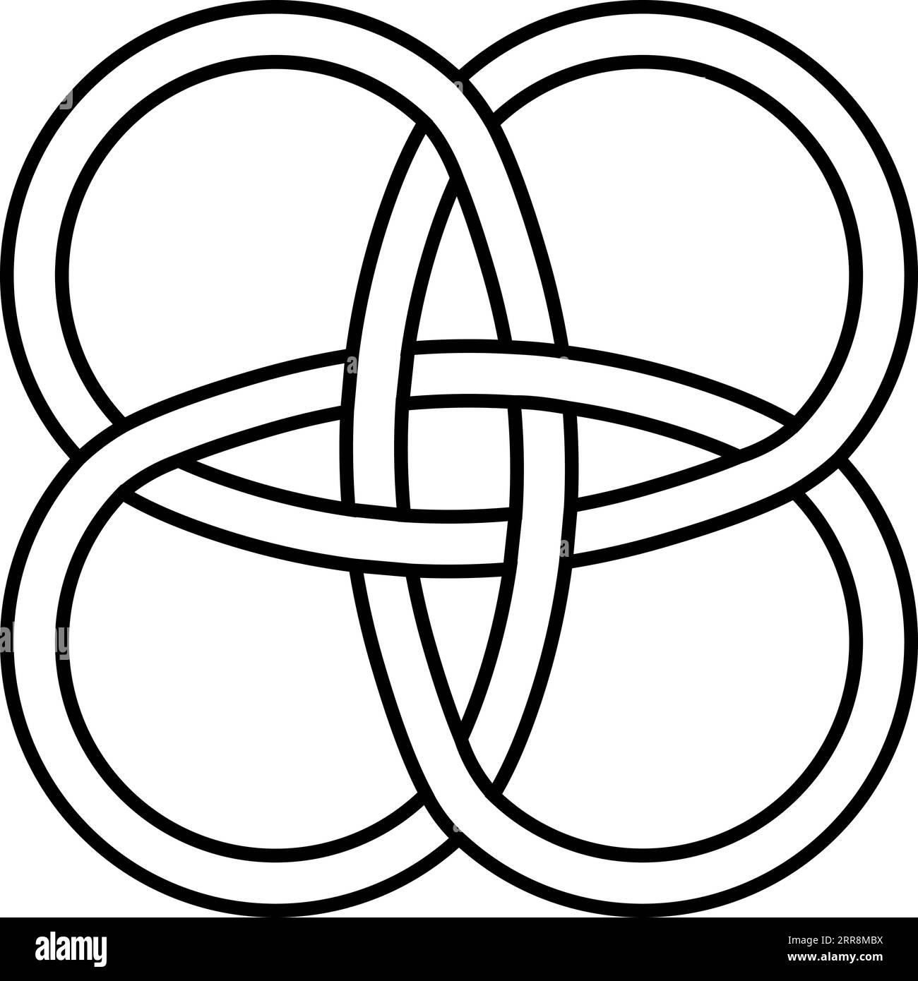 Amulet health celtic knot intertwined lines Stock Vector Image & Art