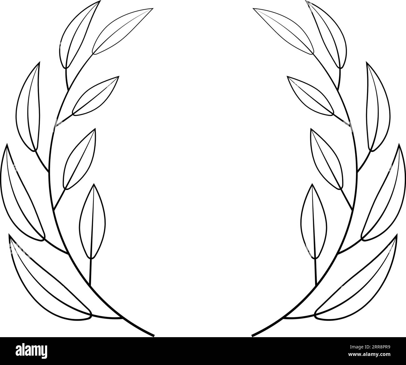 border photo frame circle Laurel wreath Stock Vector Image & Art - Alamy