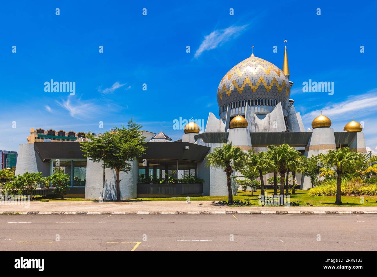Sabah State Mosque located at Sembulan roundabout in Kota Kinabalu