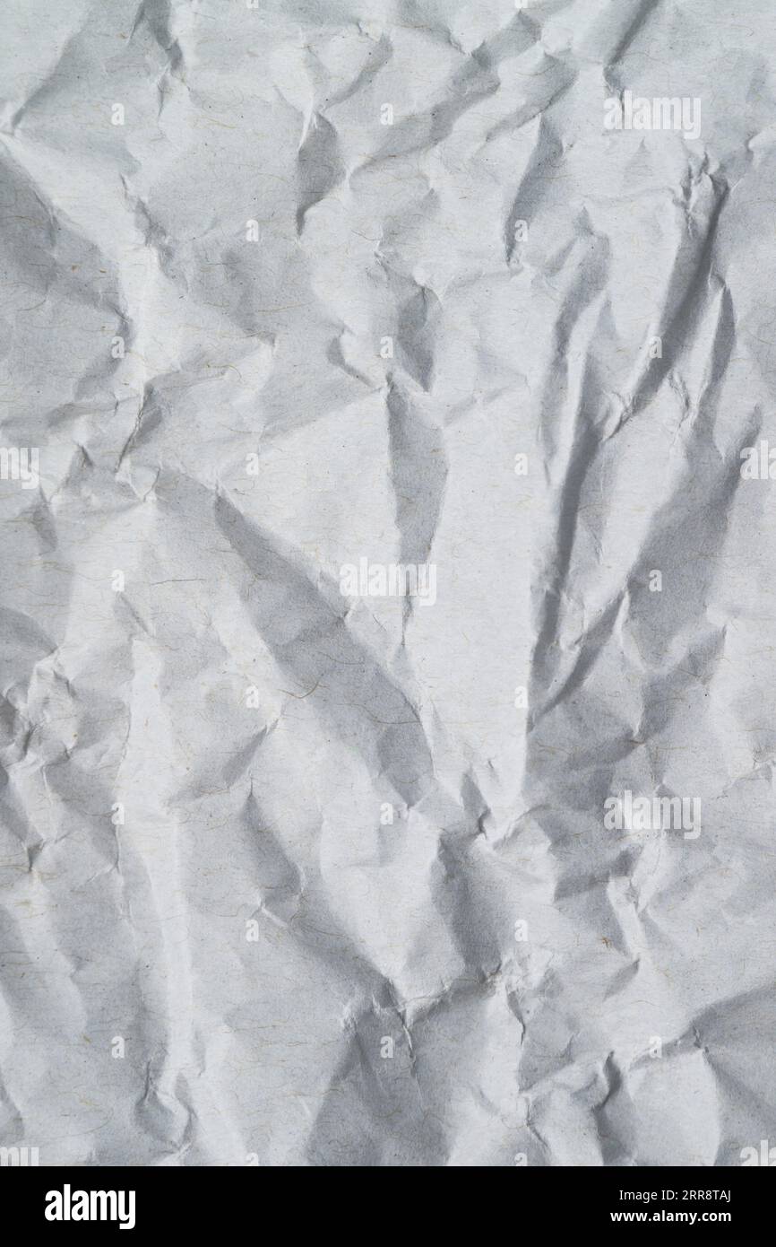 Crumpled Paper Texture for Abstract Background Stock Photo