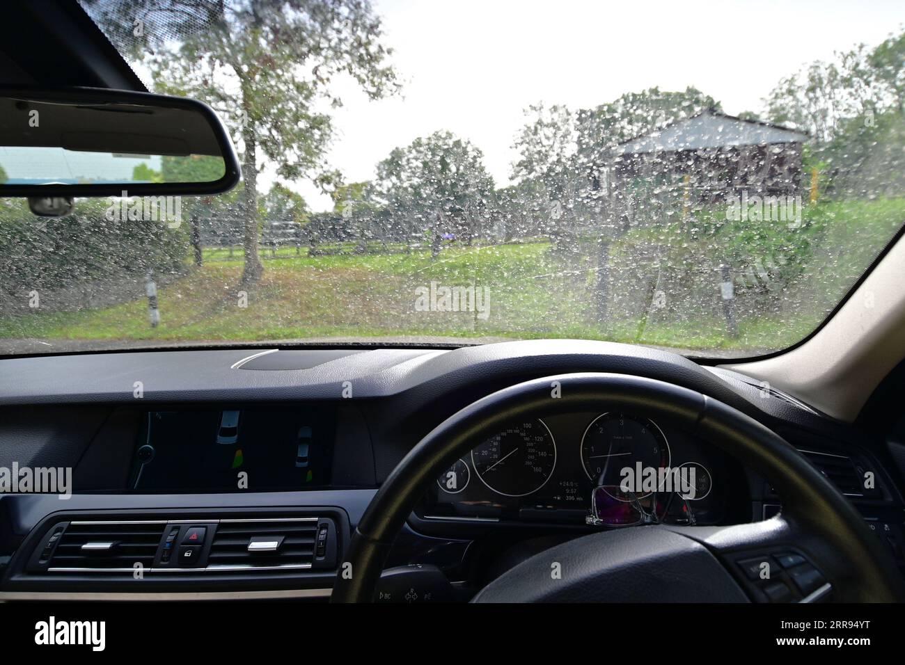 7thSeptember2023. Sahara dust covers car in the UK. Picture Credit Robert Timoney/Alamy/Live/News Stock Photo
