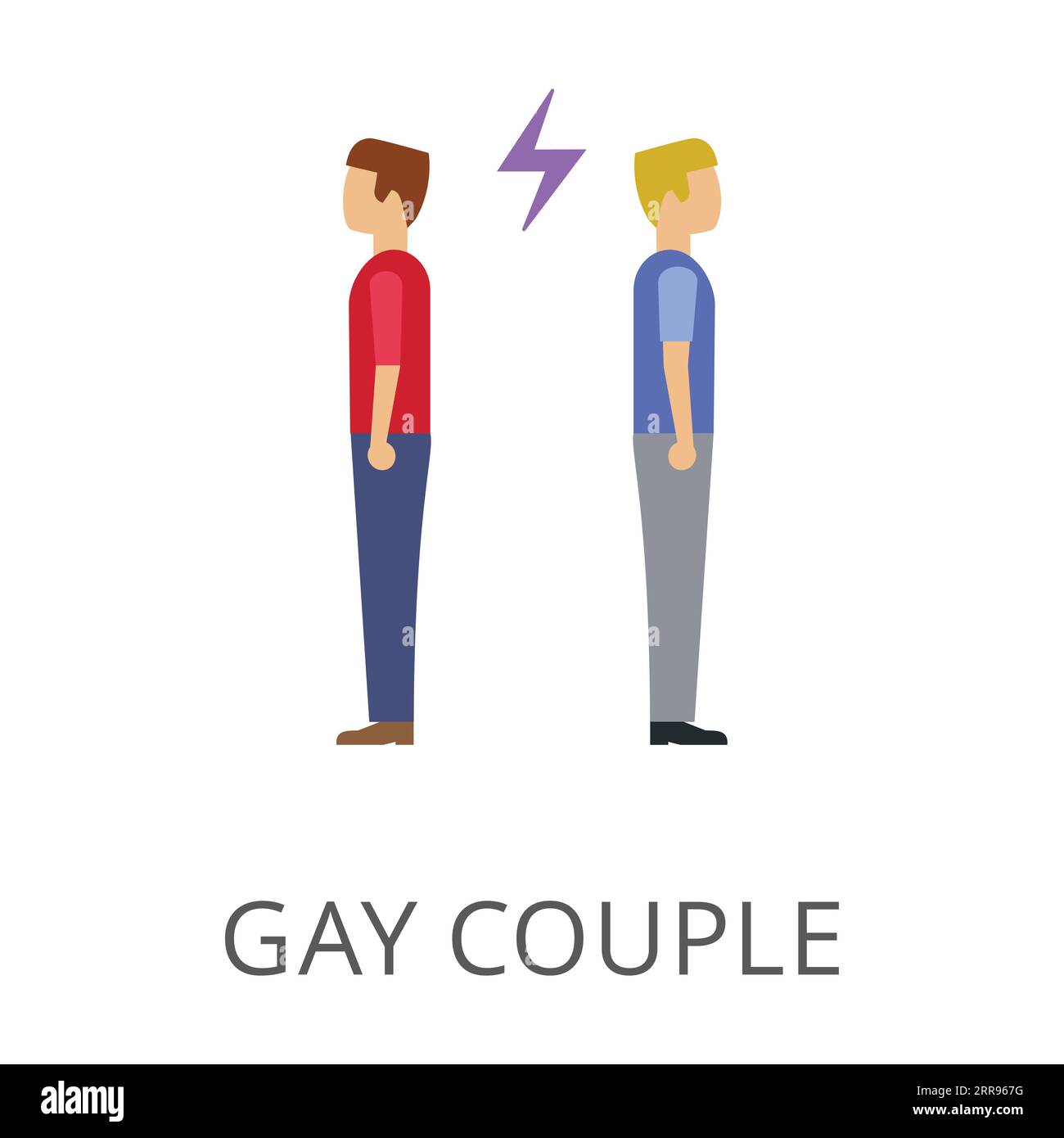 Unhappy gay couple Cut Out Stock Images & Pictures Alamy