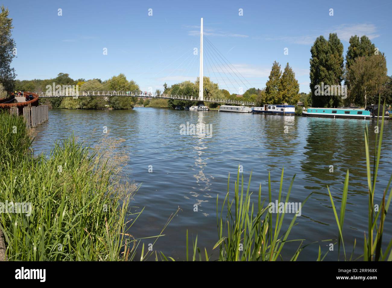 Christchurch Bridge on the River Thames, Reading, West Berkshire, England, United Kingdom, Europe Stock Photo