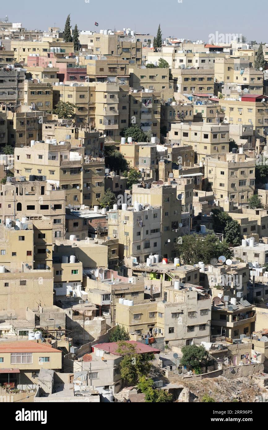 Amman Jordan residental housing on the hills of the capitol city Amman