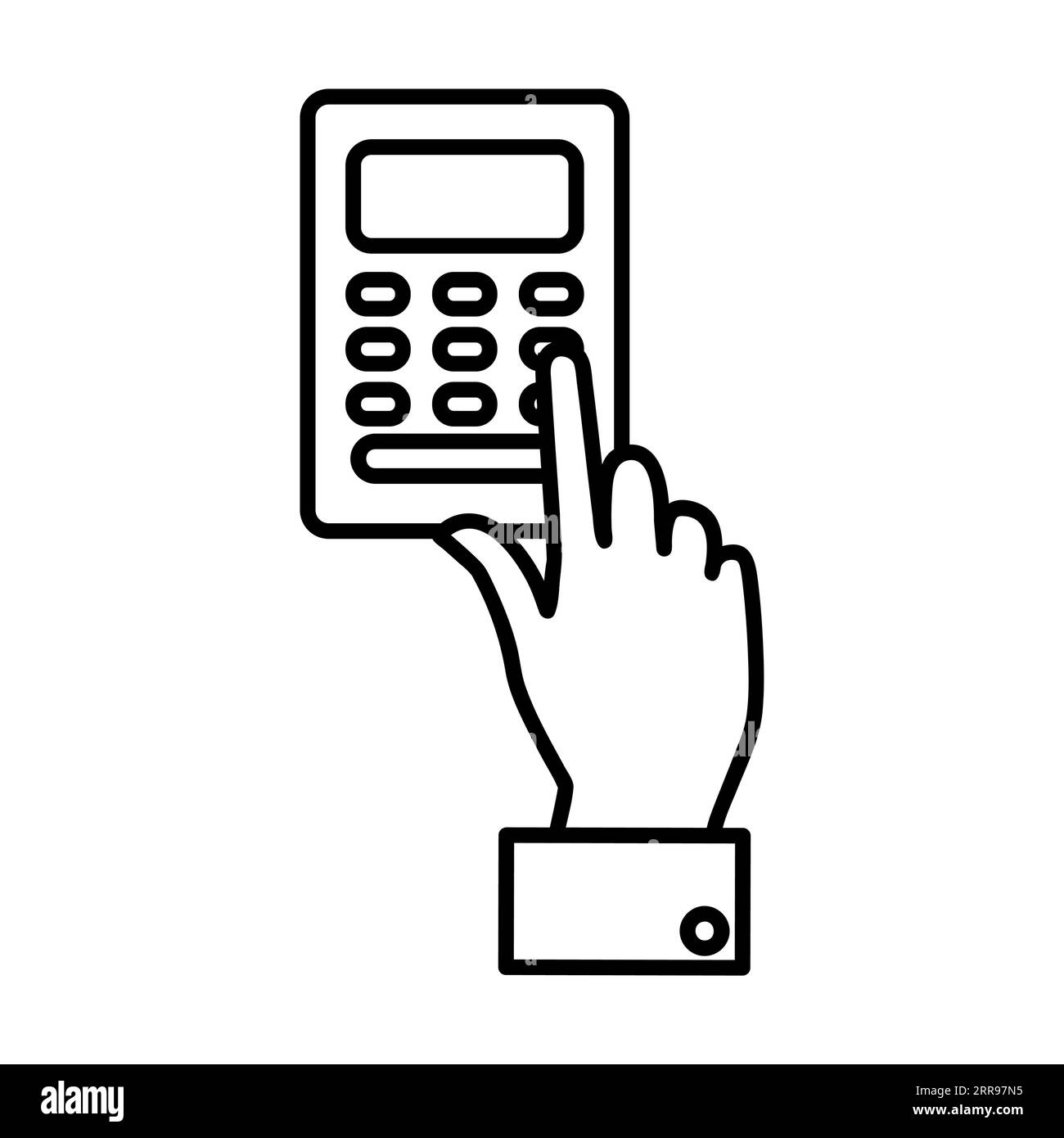 Keys on index finger stock vector images alamy