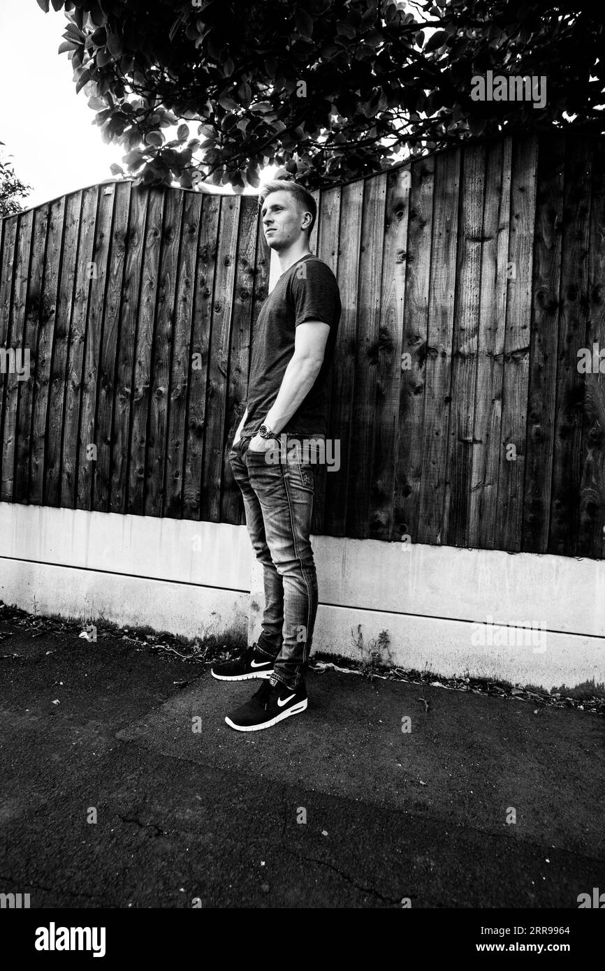 Premier League footballer Ben Mee photographed in Manchester Stock Photo