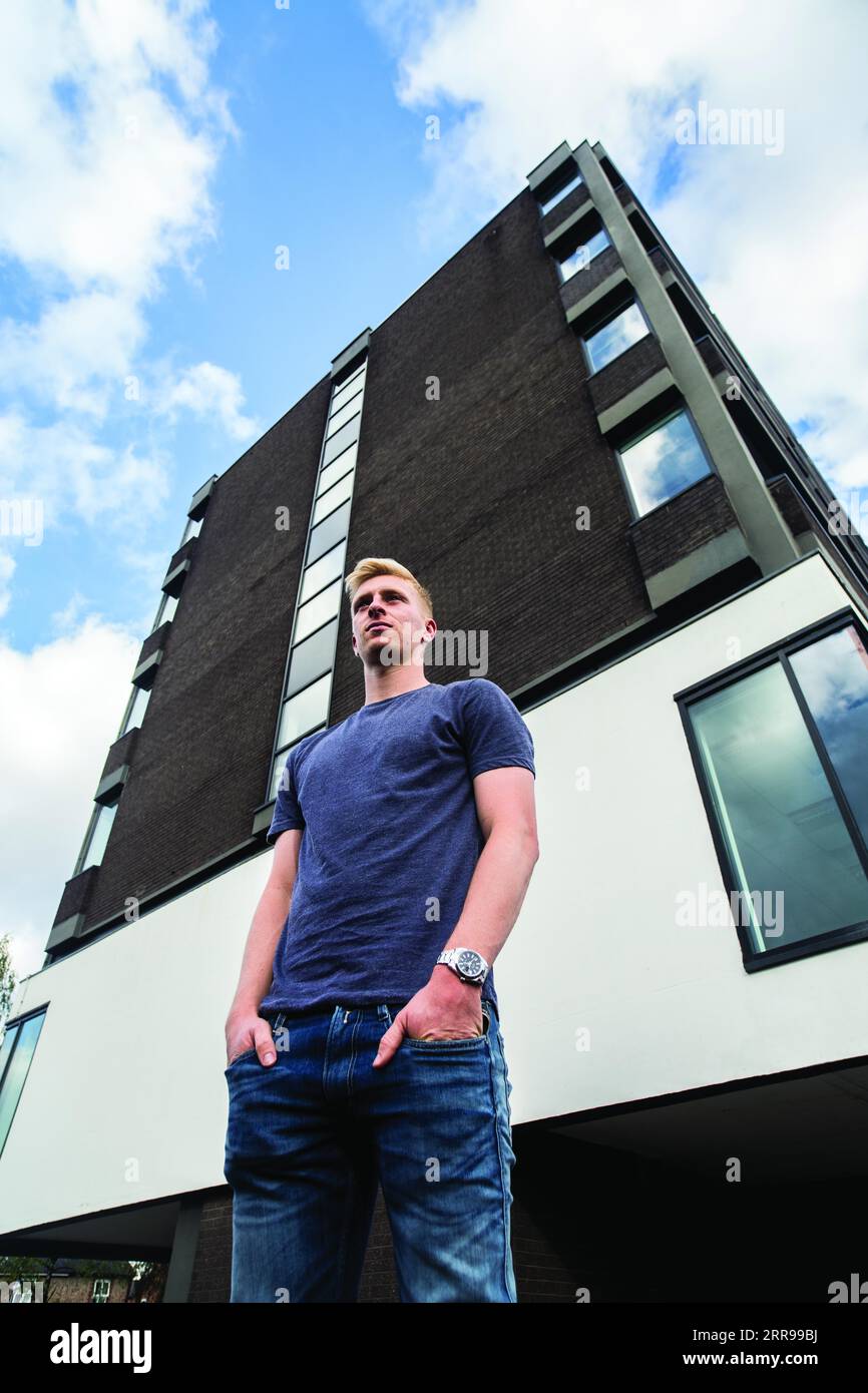 Premier League footballer Ben Mee photographed in Manchester Stock Photo