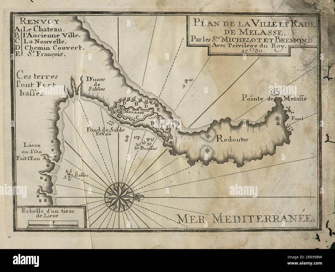 Recueil de plusieurs plans des ports et rades de Stock Photo - Alamy
