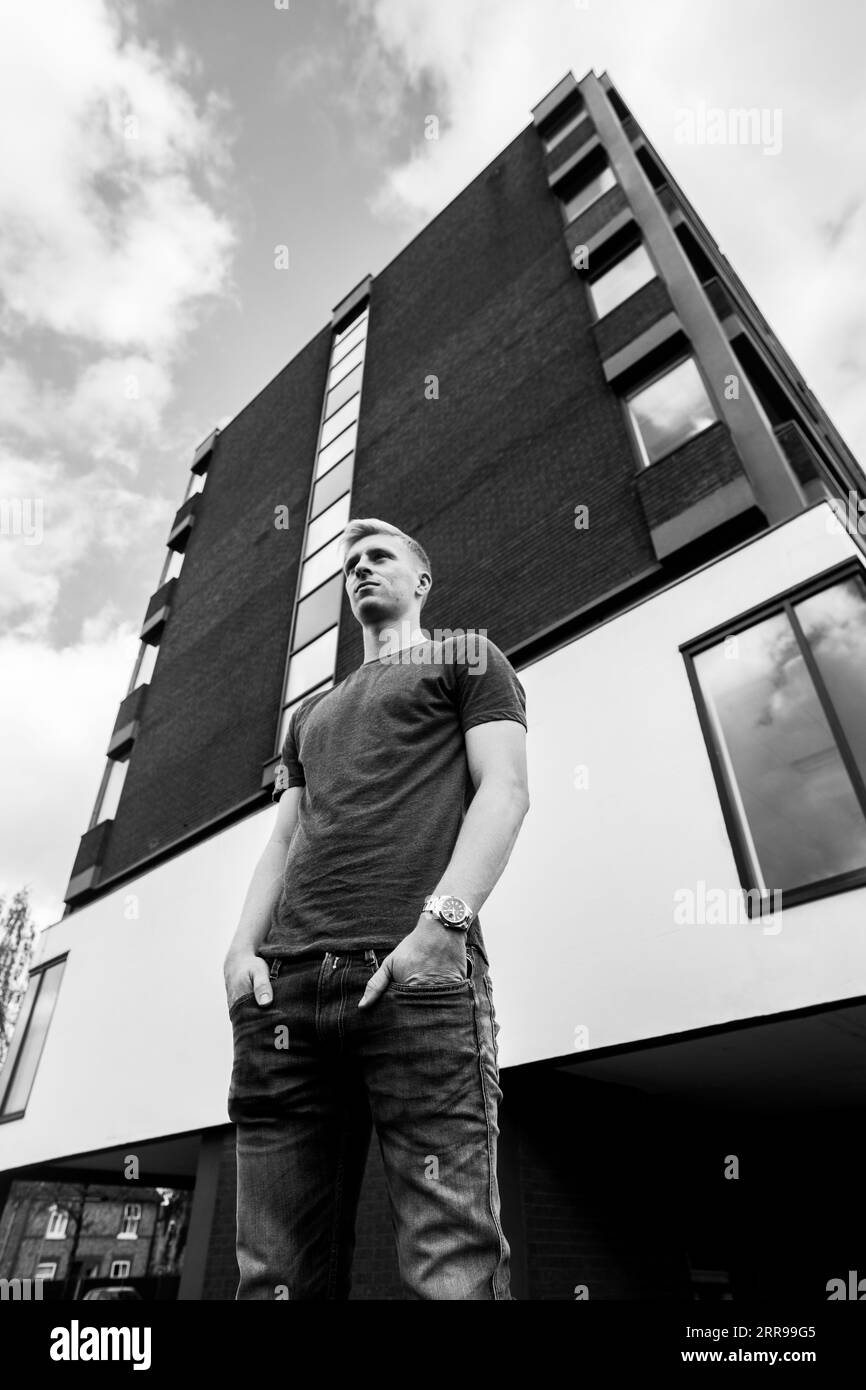 Premier League footballer Ben Mee photographed in Manchester Stock Photo