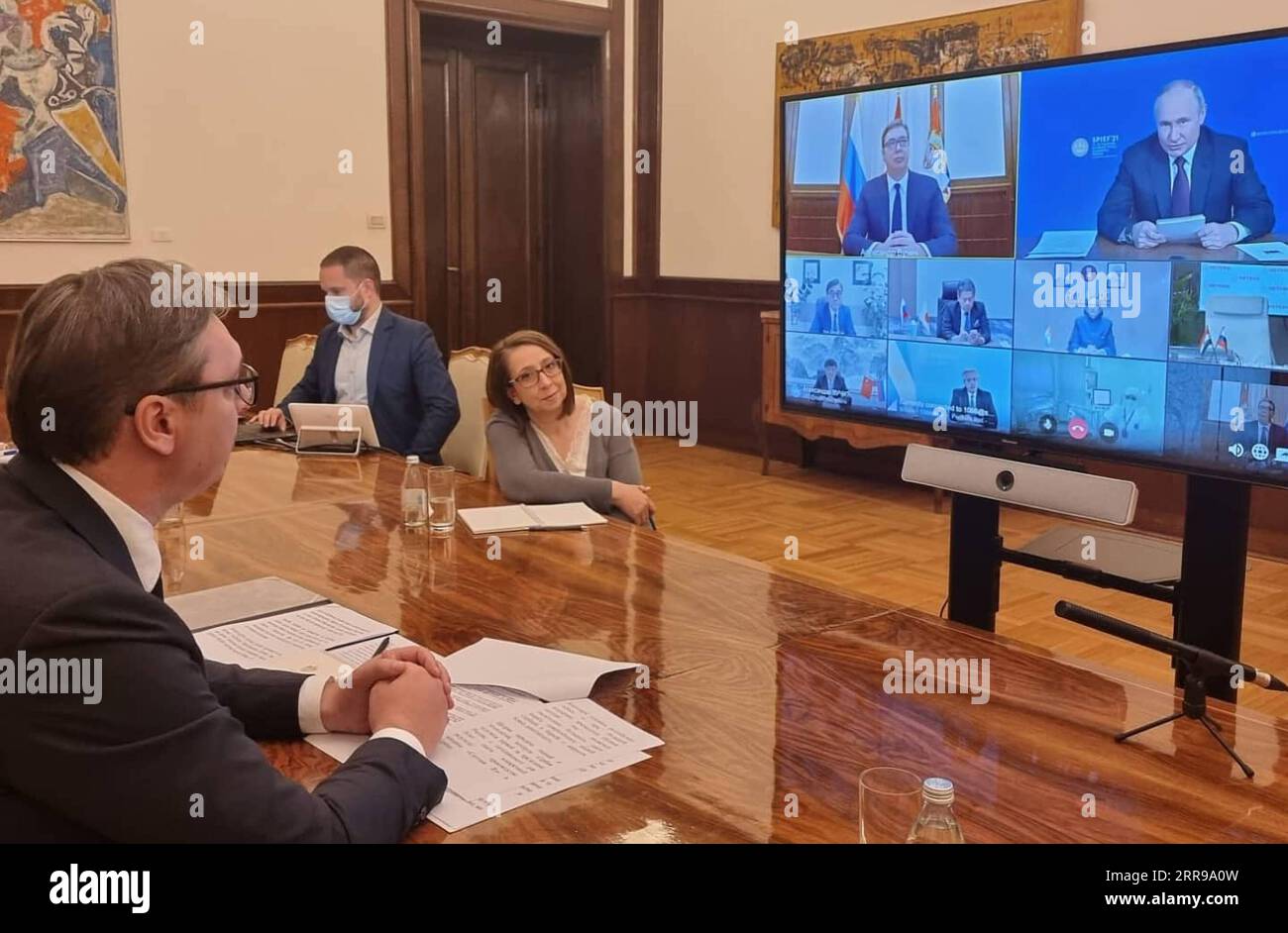 210604 -- BELGRADE, June 4, 2021 -- Serbian President Aleksandar Vucic ...