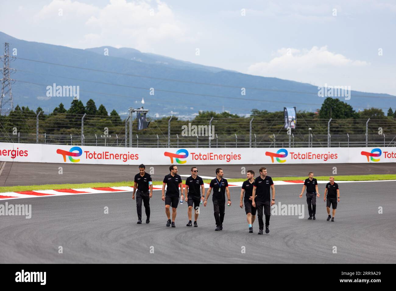 Oyama, Japan, 07/09/2023, 06 ESTRE Kevin (fra), LOTTERER Andre (ger), VANTHOOR Laurens (bel), Porsche Penske Motorsport, Porsche 963, track walk during the 6 Hours of Fuji 2023, 6th round of the 2023 FIA World Endurance Championship, from September 7 to 10, 2023 on the Fuji Speedway, in Oyama, Japan Stock Photo