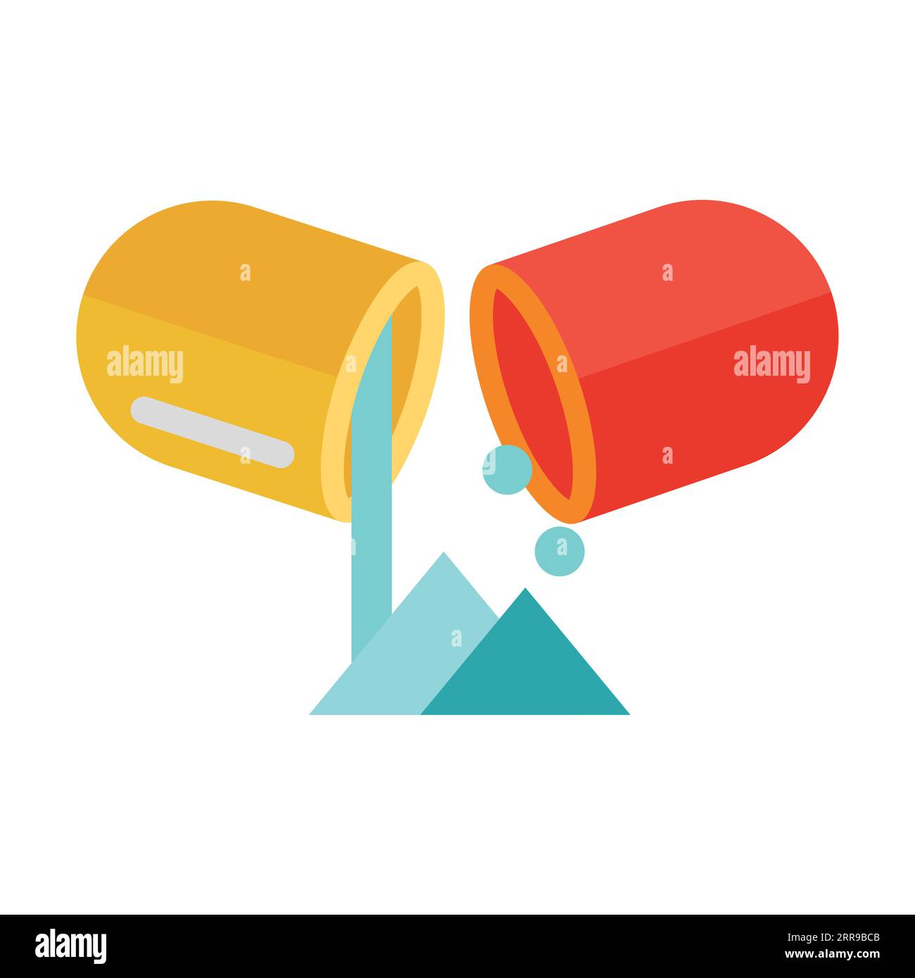 Open capsule tablet vector Stock Vector Image & Art Alamy