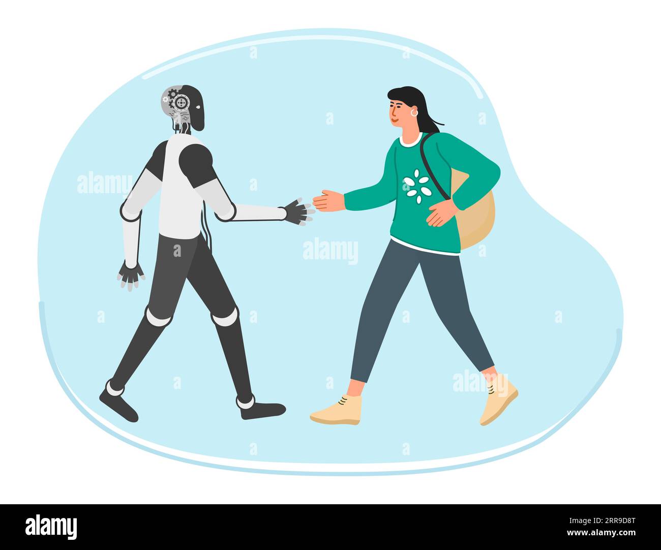 Human robot collaboration vector vectors hi-res stock photography and ...