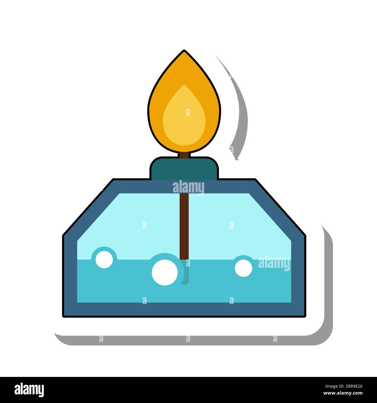Lit chemical alcohol burner vector Stock Vector Image & Art Alamy