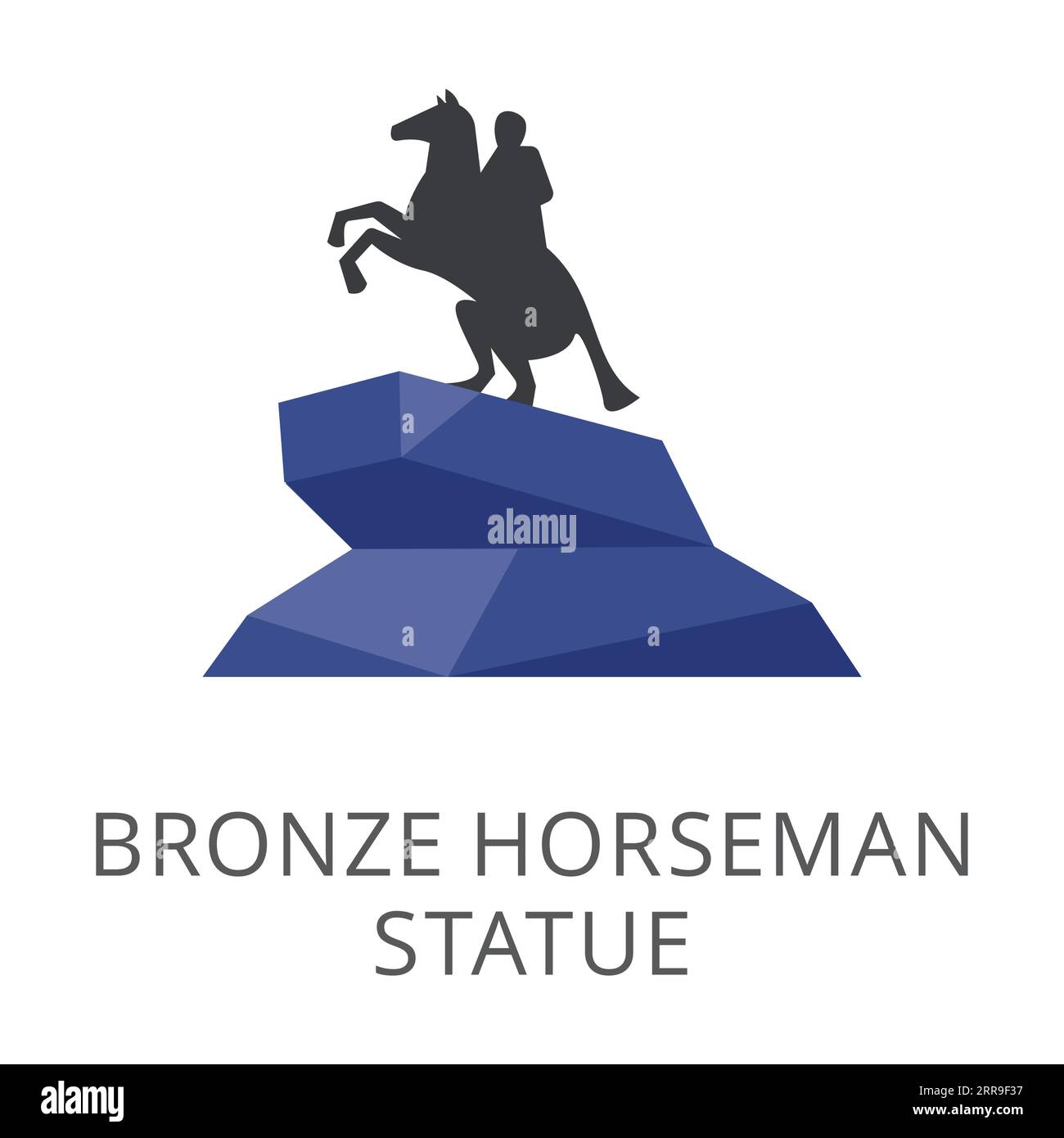 Bronze rider on horse Stock Vector Images - Alamy