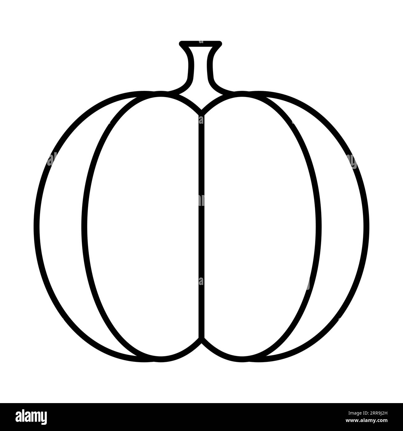 Big ripe pumpkin isolated on white Stock Vector Image & Art - Alamy