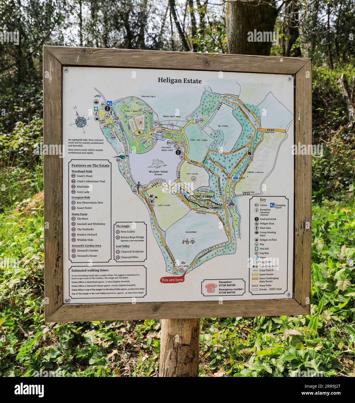 Map of Butchart Gardens