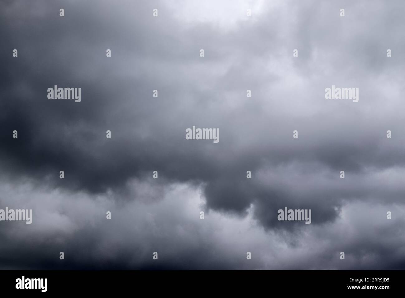 Stunning Dark Cloud Formations Right Before A Thunderstorm. Stock Photo
