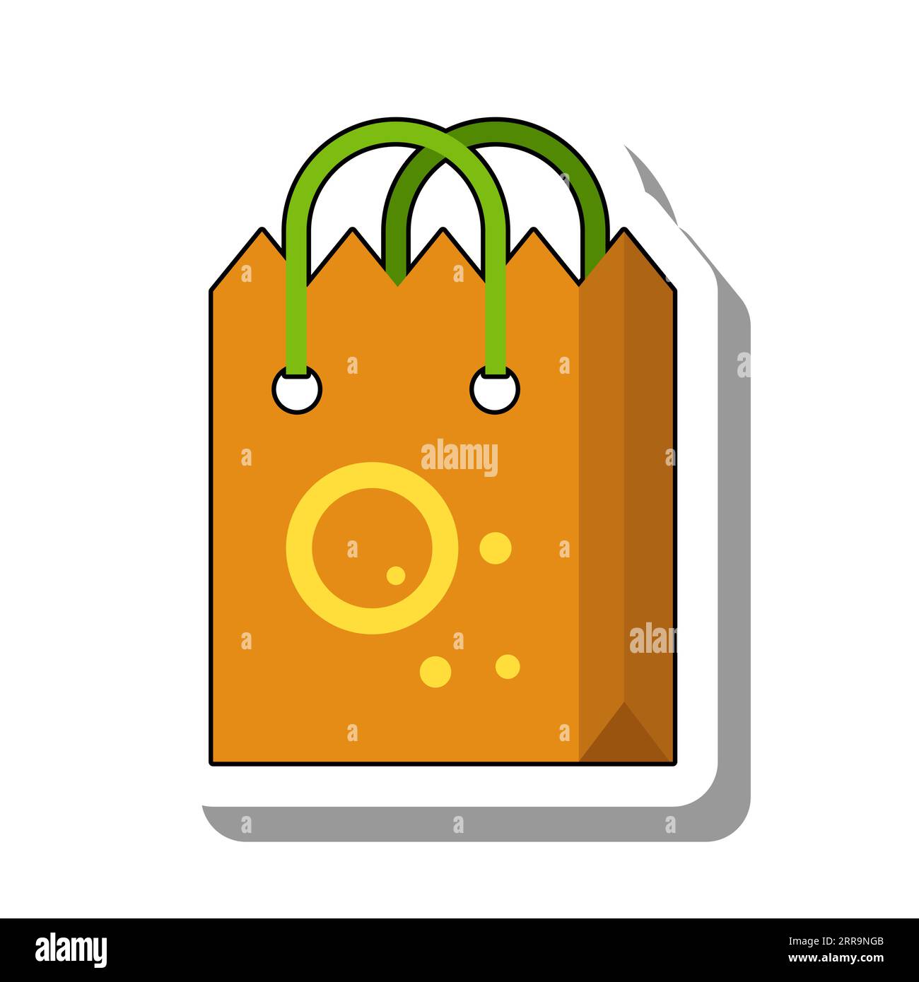 Eco friendly paper grocery bag sticker Stock Vector Image & Art Alamy