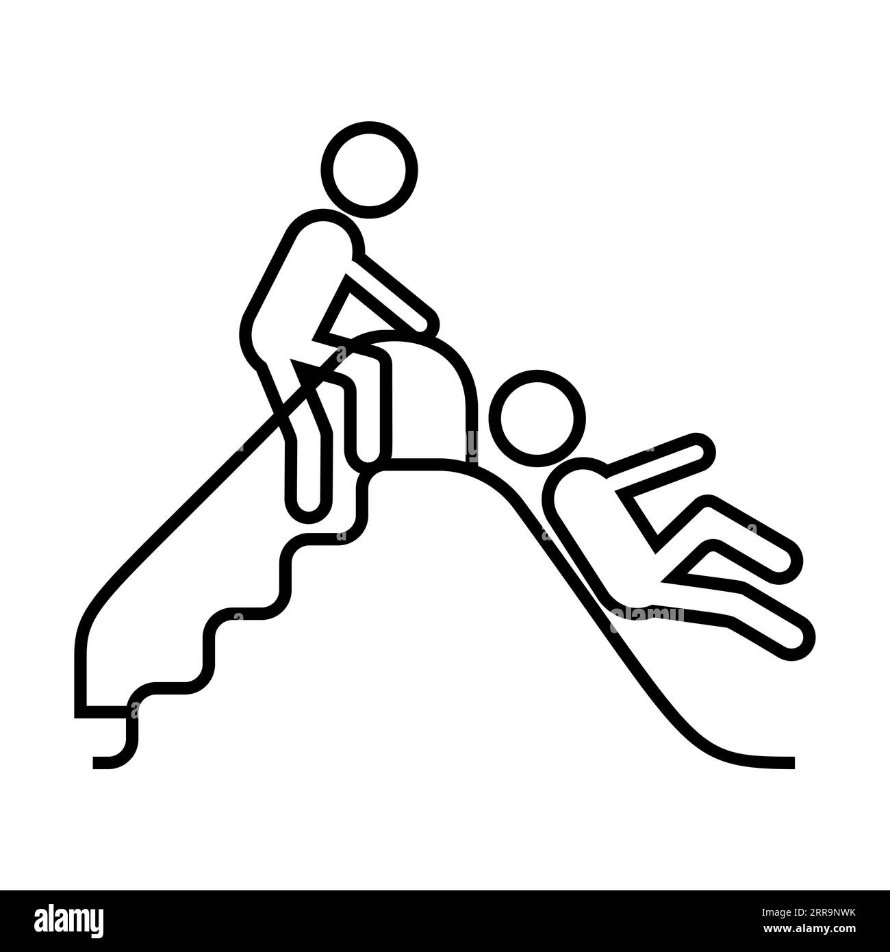 Children sliding Black and White Stock Photos & Images Alamy