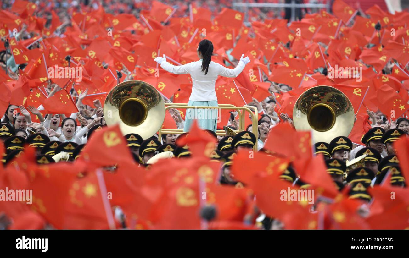 210701 BEIJING, July 1, 2021 A ceremony marking the centenary of
