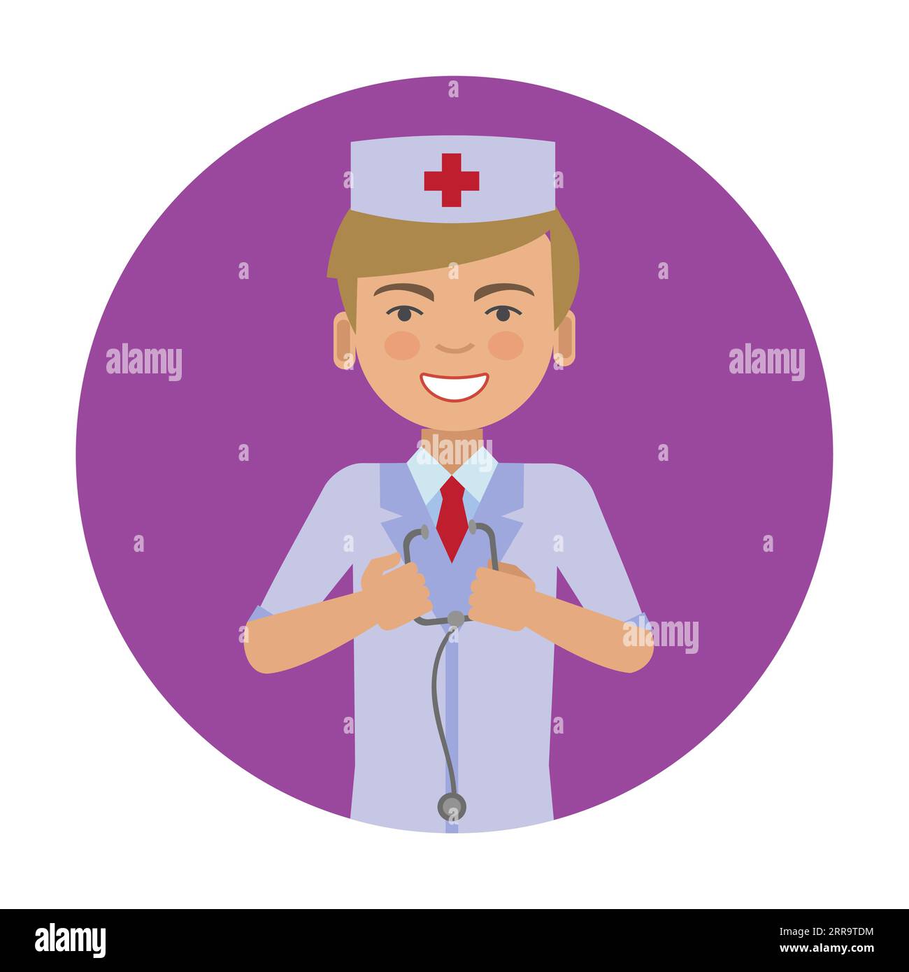 Stethoscope icon sign round symbol hi-res stock photography and images ...