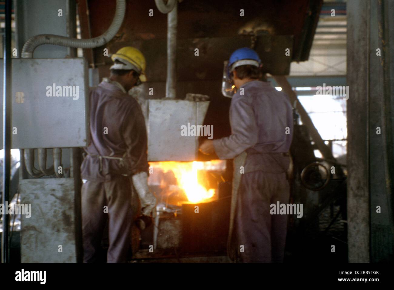 Dubai UAE Steel Plant Jebel Ali Blast Furnace Stock Photo