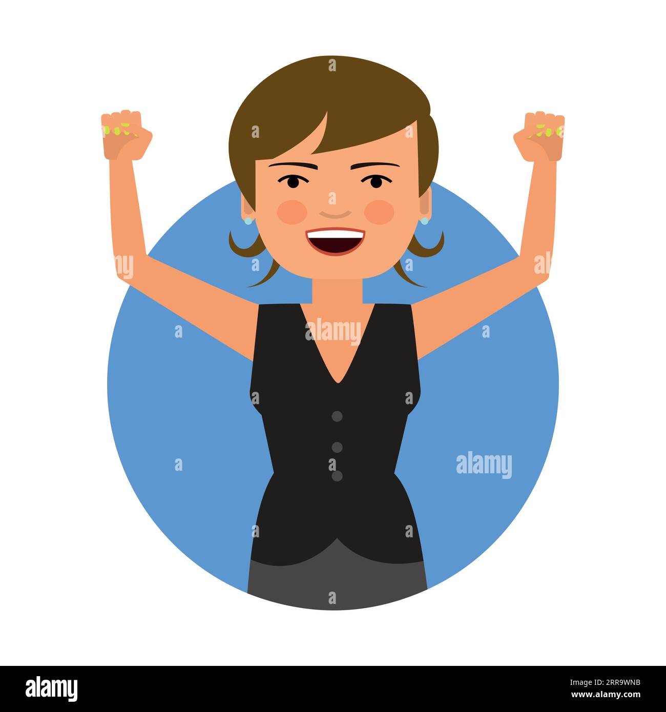 Woman with short hairstyle vector Stock Vector Image & Art Alamy