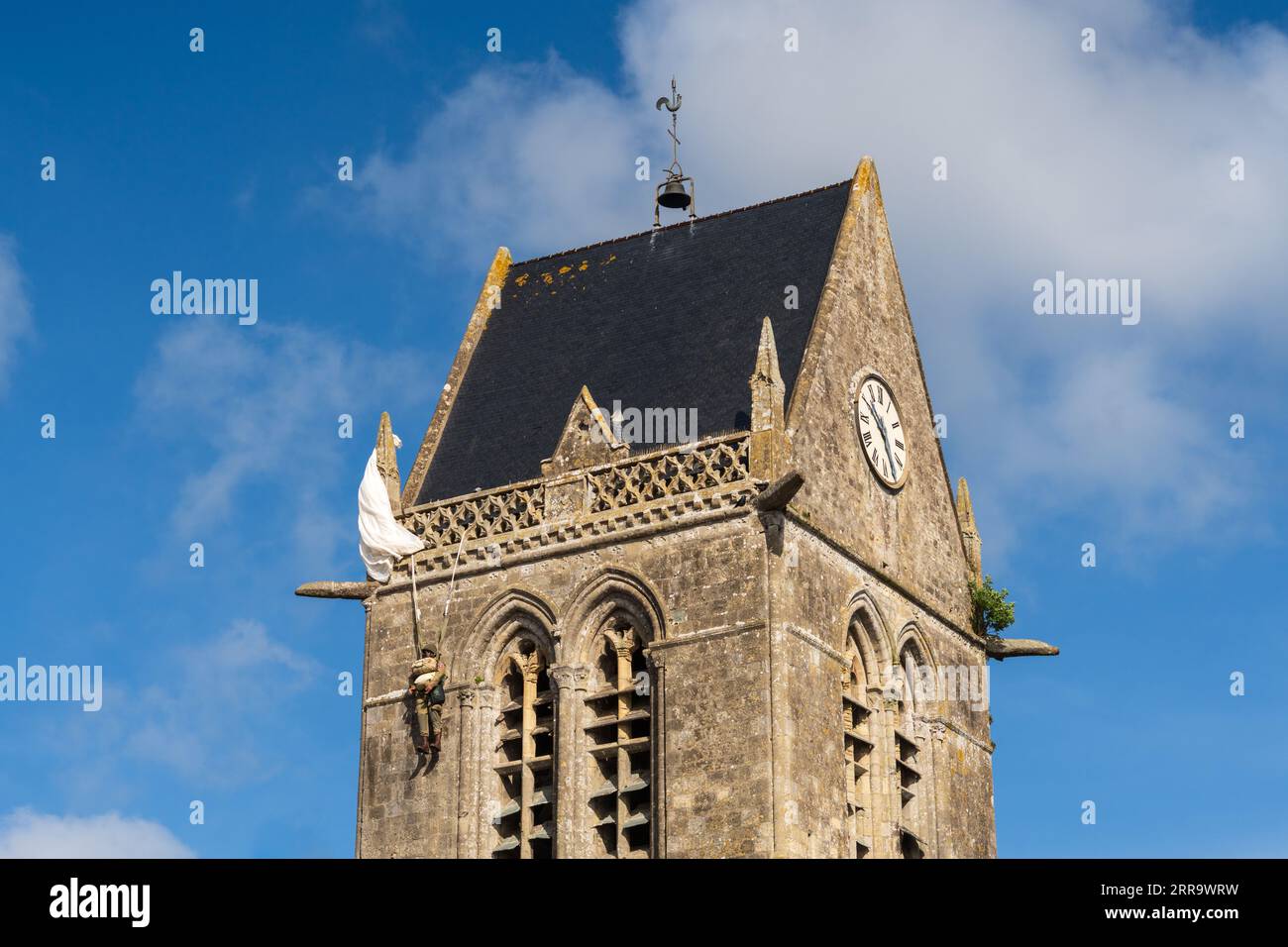 The Sainte Mère Église Famous For Wwii D Day Parachute Memorial Stock