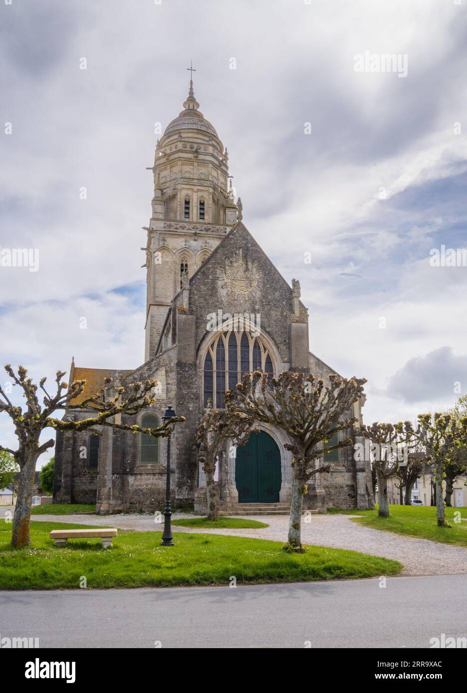 The Église Notre-Dame de Sainte-Marie-du-Mont, Catholic Church in France Stock Photo