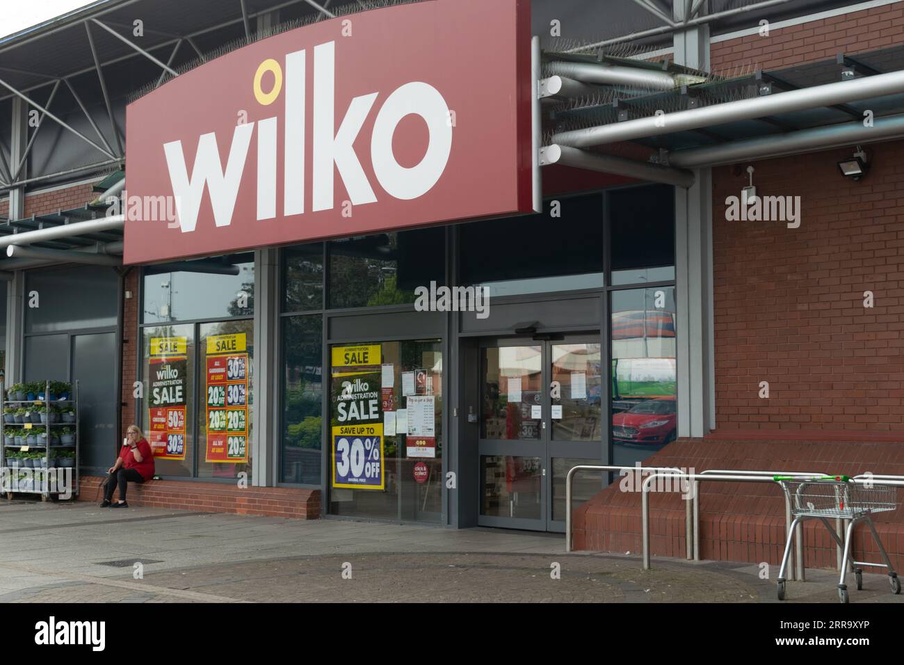 Wilko retail store closing 14th September, Stockport Retail Park, Peel Centre. Greater Manchester UK Stock Photo