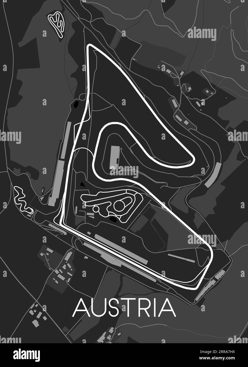 austria-track-map-for-poster-stock-vector-image-art-alamy
