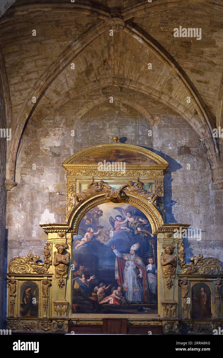 Chapel of Louis d'Anjou, or Louis of Anjou, in Church or Basilica of Mary Magdalene Saint-Maximin-la-Sainte-Baume (1295-1532) Var Provence France Stock Photo