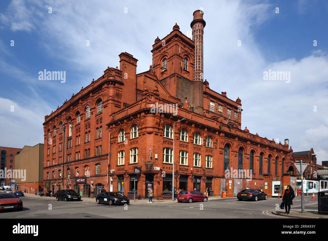 Redbrick or Red Brick Victorian Achitecture of Higsons Brewery Liverpool Stock Photo