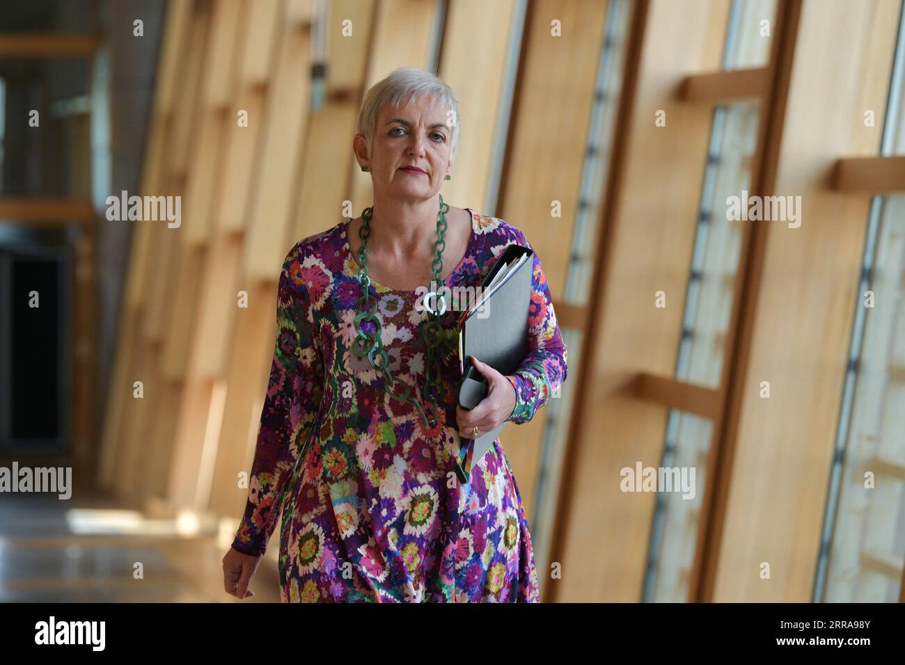 Edinburgh Scotland, UK 07 September 2023. Angela Constance Scottish National Party at the Scottish Parliament.  credit sst/alamy live news Stock Photo