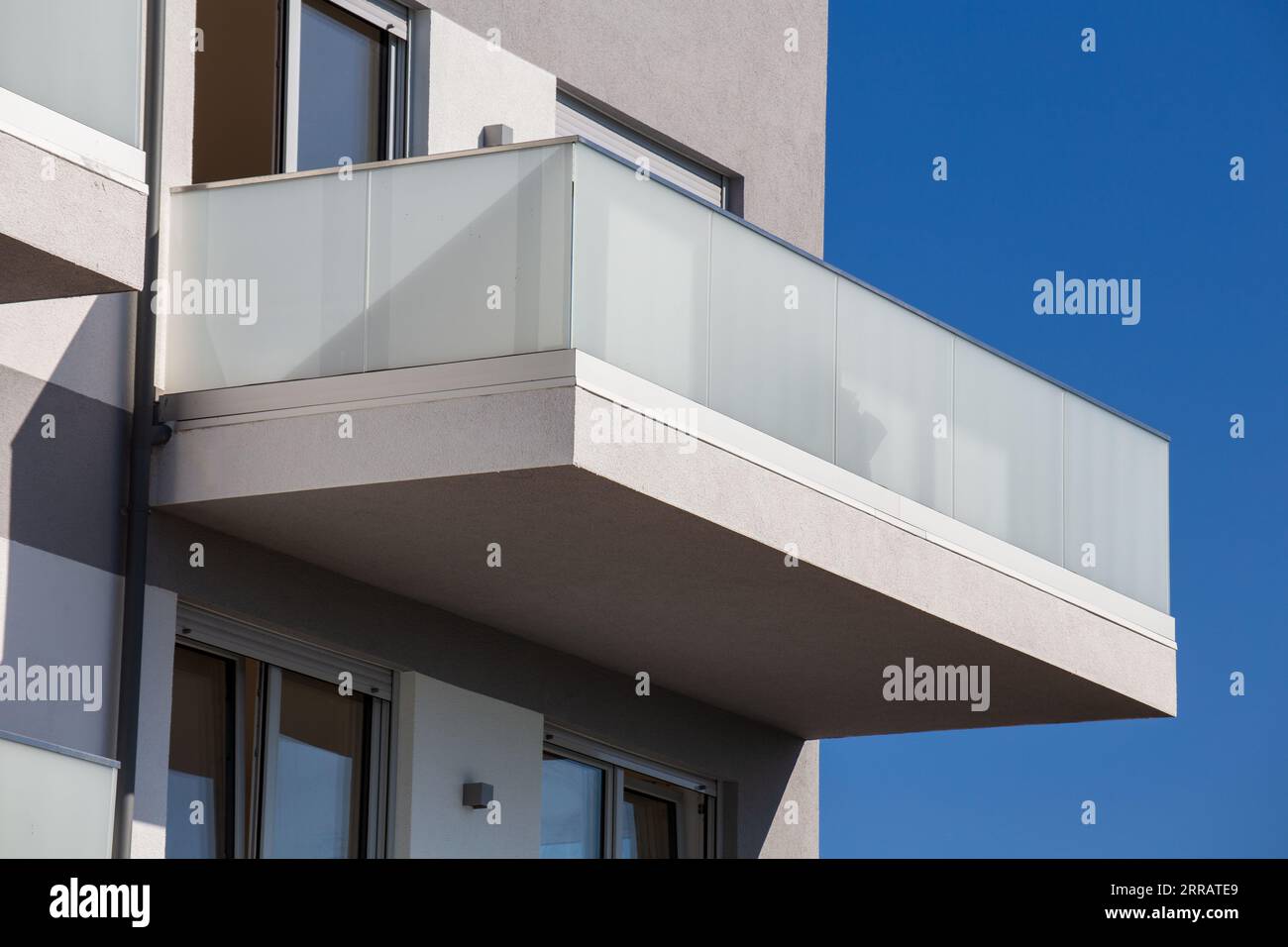 Glass Balcony Logo Glass Balcony Railing Hi Res Stock Photography And