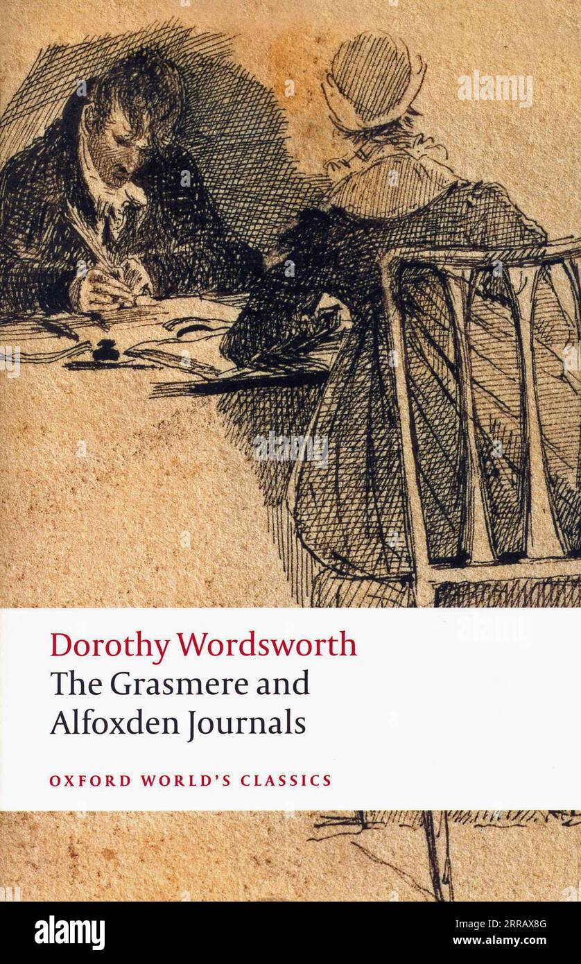 Book cover. 'The Grasmere and Alfoxden Journals' by Dorothy Wordsworth. Oxford World's Classics. Stock Photo