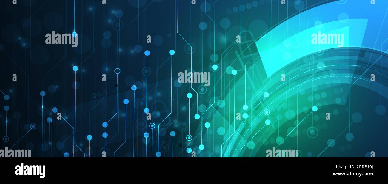 Technology abstract futuristic science background for internet business ...