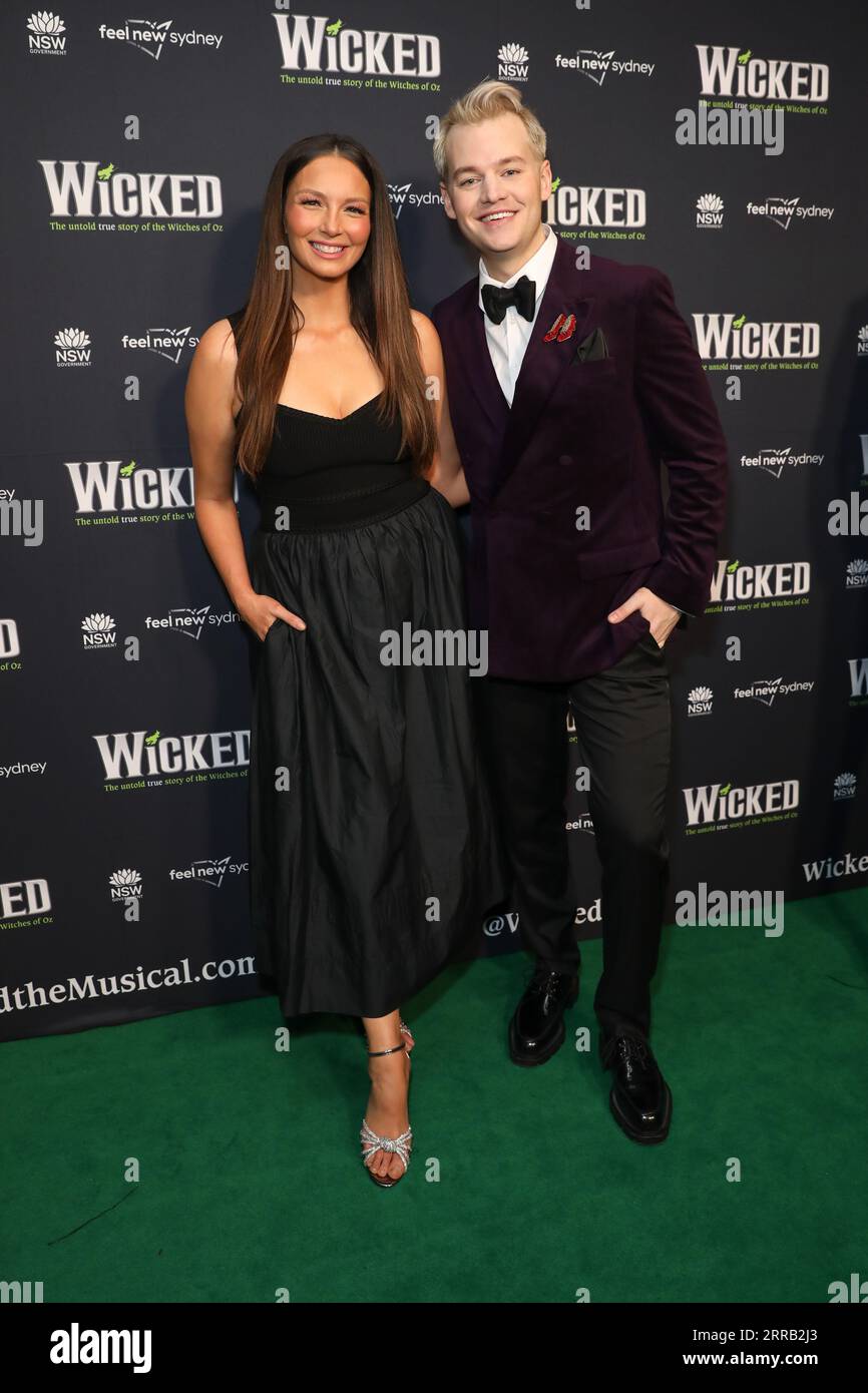 September 7, 2023: RICKI-LEE COULTER and JOEL CREASEY attends the opening  night of 'Wicked' at the Sydney Lyric Theatre on September 07, 2023 in  Sydney, NSW Australia (Credit Image: © Christopher Khoury/Australian