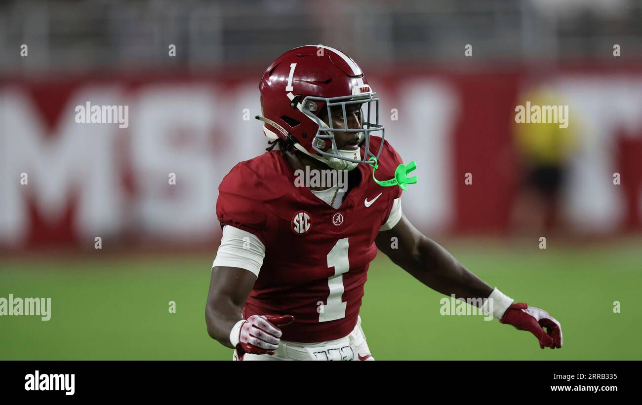 Alabama defensive back KoolAid McKinstry (1) during the first half of