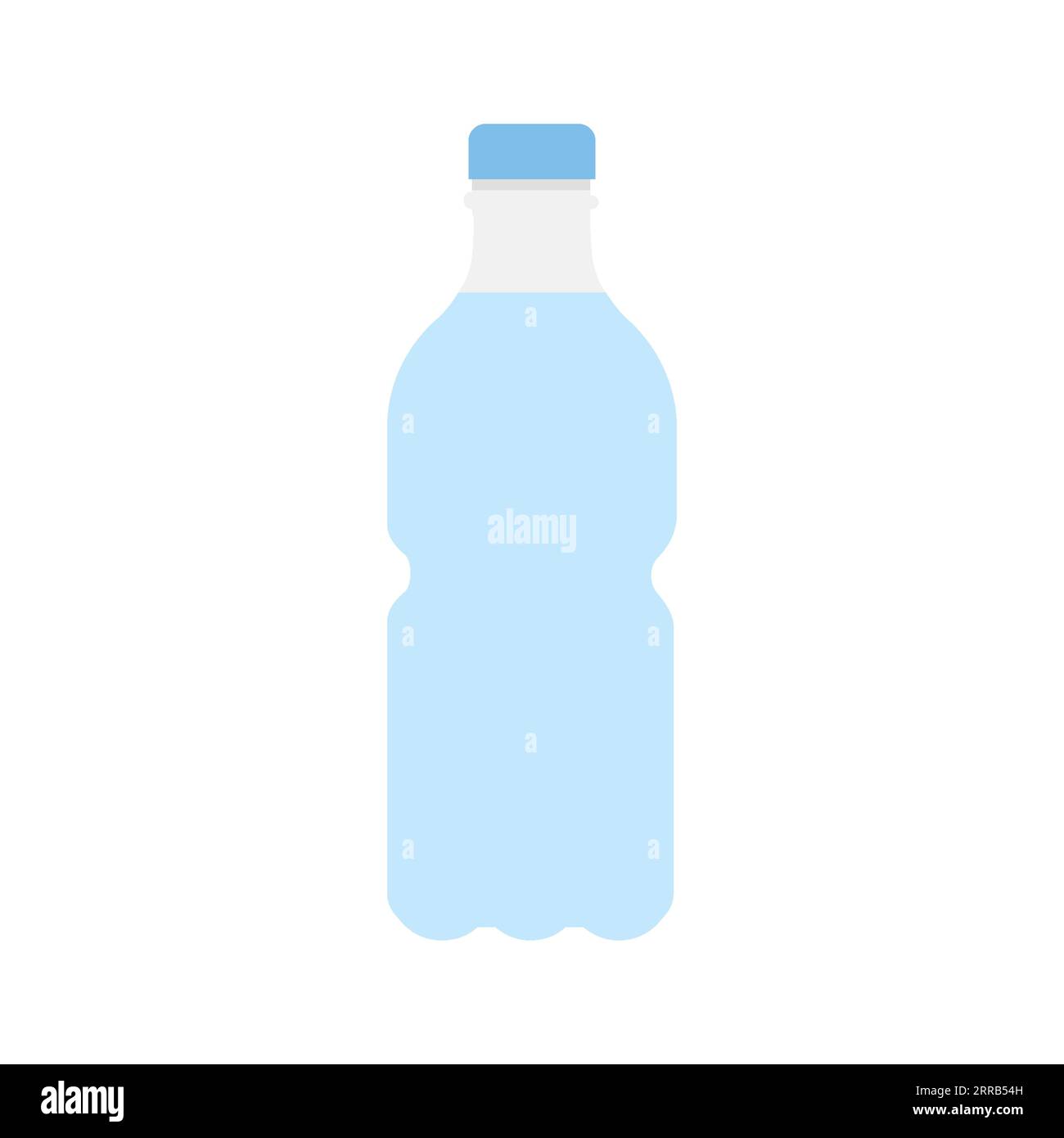 Bottle Of Water Icon Flat Style Illustration Isolated On White ...