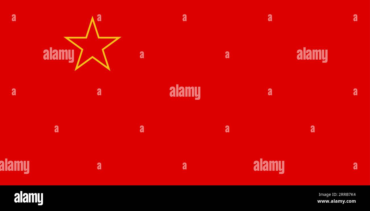 Vector Illustration of the Historical Timeline Flag of the Socialist