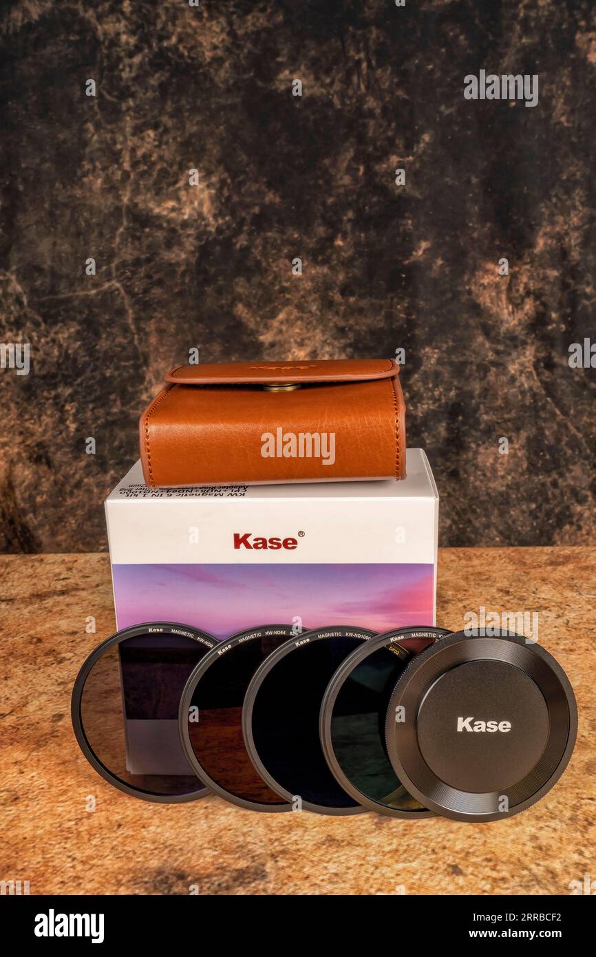 Kase Wolverine Professional Magnetic Round ND Filter. KitPhotograph taken on September 6, 2023 in Spain. Stock Photo