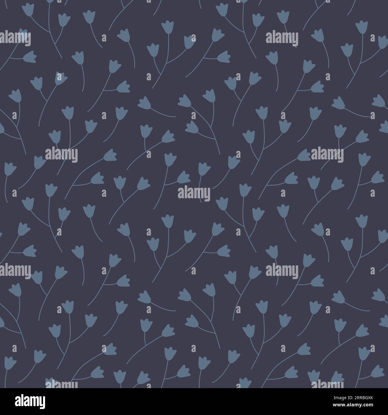 dark flowers seamless pattern; obituary, funeral, loss, mourning