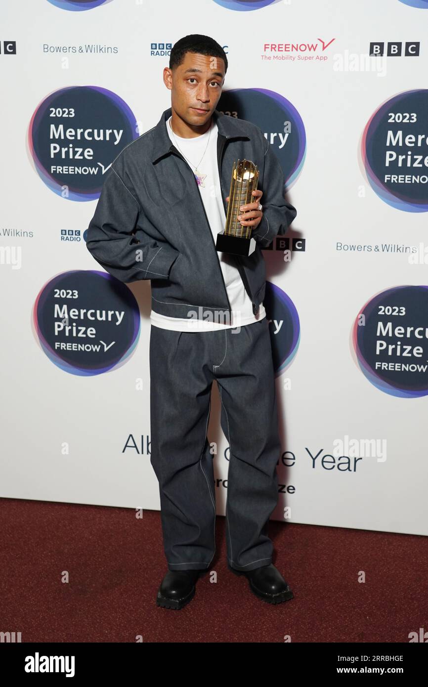 Loyle Carner attending the Mercury Prize 2023 awards show at the