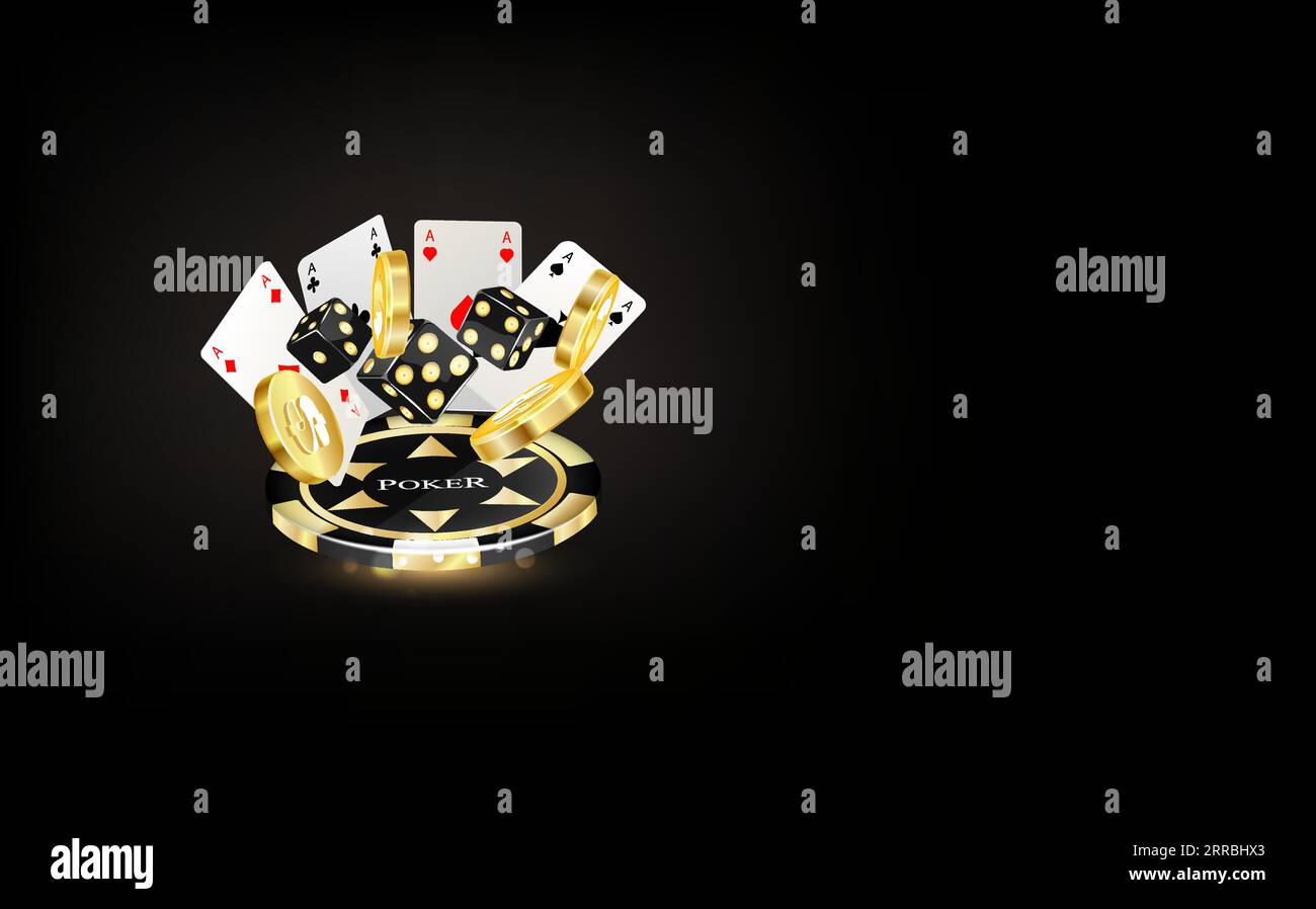 Premium Vector  Casino online, luxury gambling game with playing cards