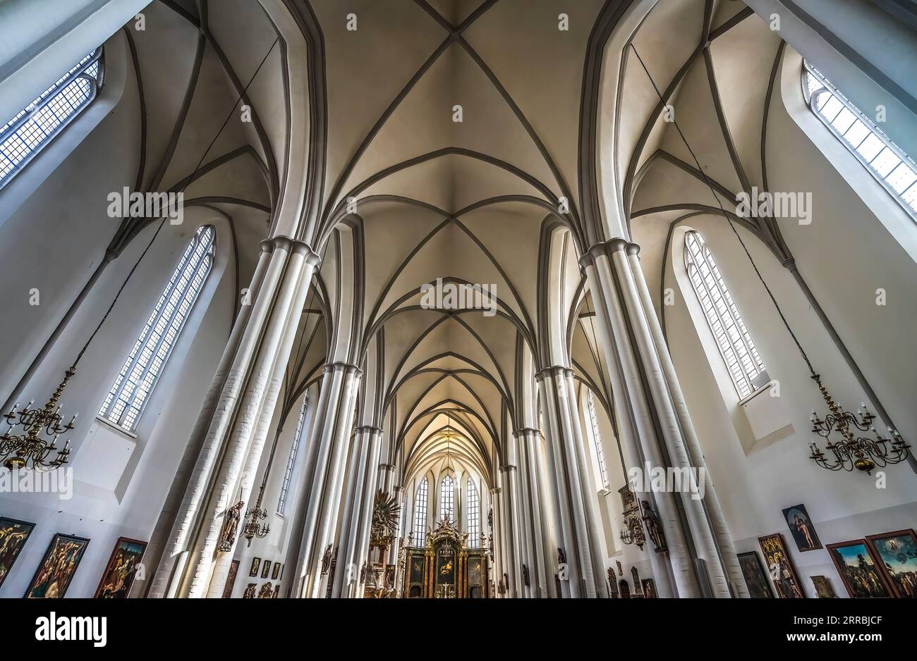 Basilica St Mary's Church Berlin Germany.  Date from late 1200s, became a Protestant church in 1539. Oldest church in Berlin. Stock Photo