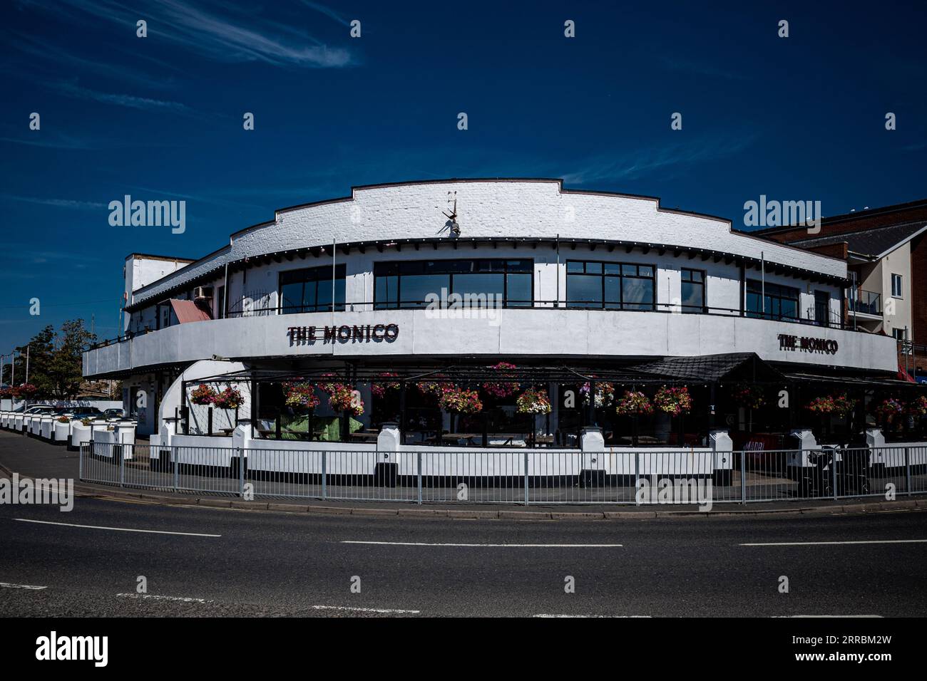 The Monico Canvey Island. The Monico Dining Rooms. Pub restaurant bulit in 1938 as the Hotel Monico located at 1-3 Eastern Esplanade Canvey Island UK Stock Photo